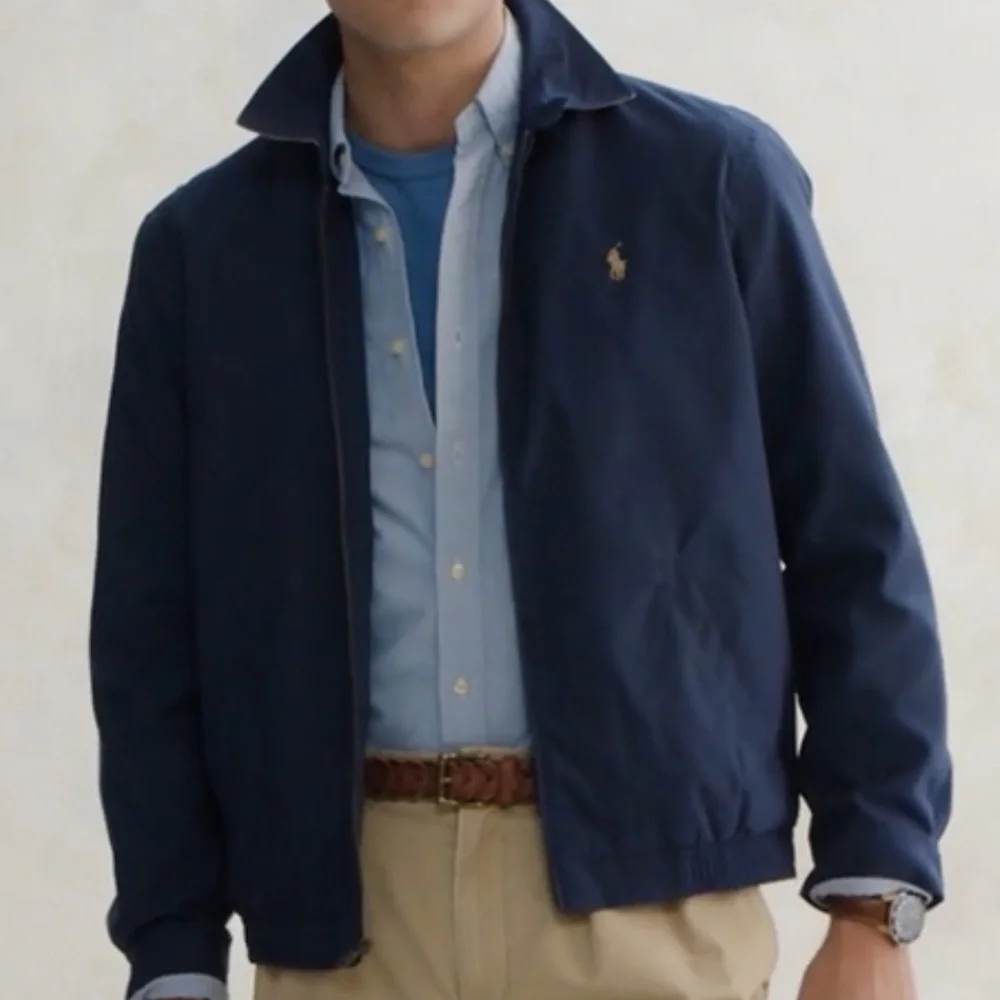 POLO RALPH LAUREN WINDBREAKER BLUE NAVY various sizes - Picture 3 of 8